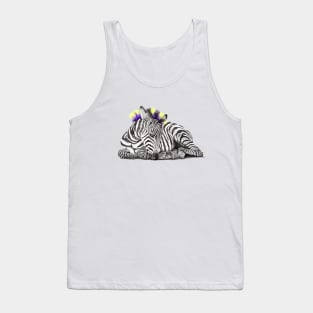 Punk Safari Zebra Tank Top